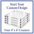 Set of 4 Square Coasters $38 — Get Started with 50% Down!