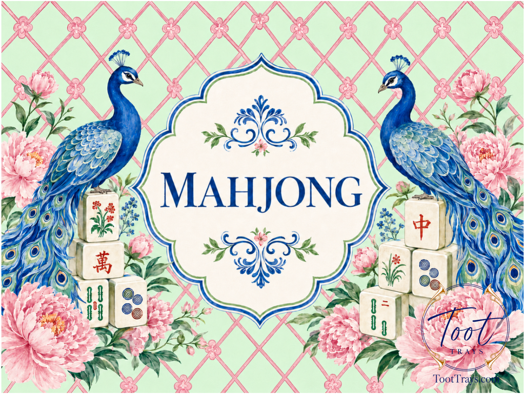 Peacock Mahjong- Pink